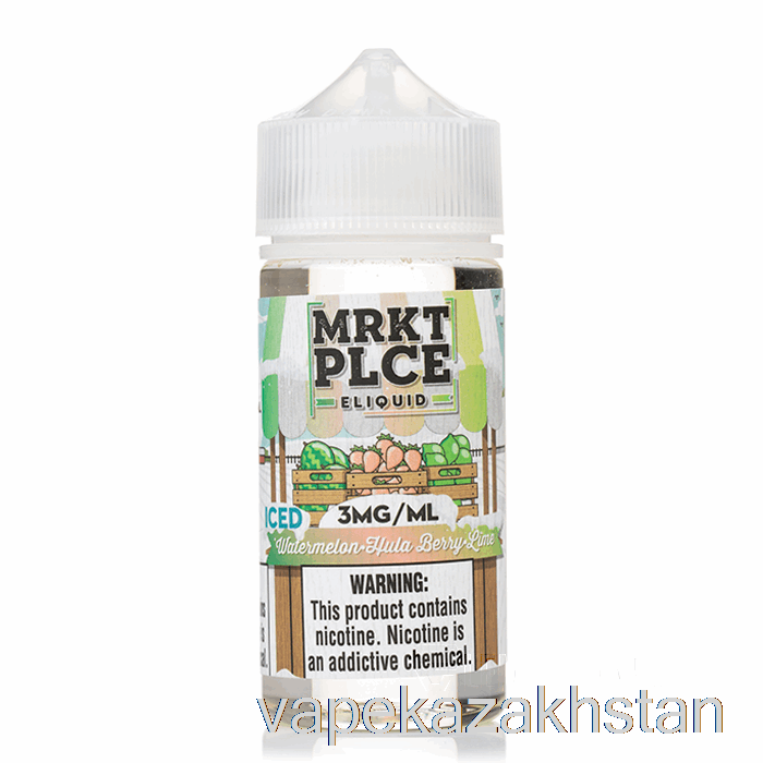 Vape Smoke Ice Watermelon Hulaberry Lime - MRKT PLCE - 100mL 6mg